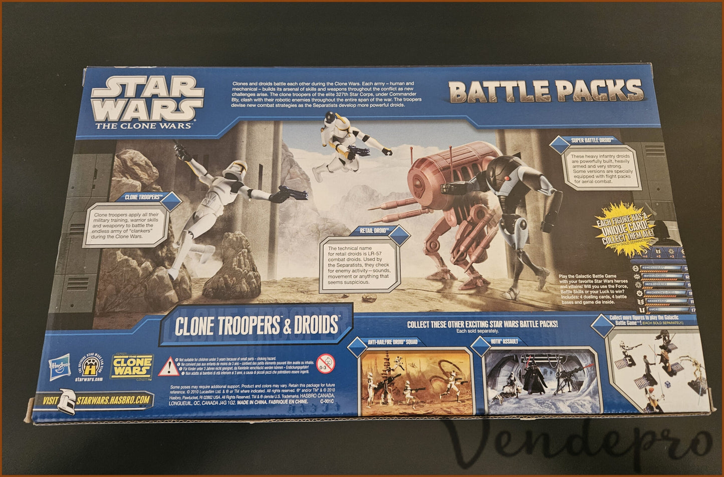 Star Wars – The Clone Wars: Clone Trooper & Droids Battle Pack (UPC: 653569507222)