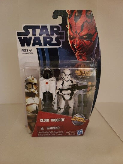 Star Wars Movie Heroes – Figura de acción Clone Trooper MH11 de 3,75 pulgadas (UPC: 653569686736)