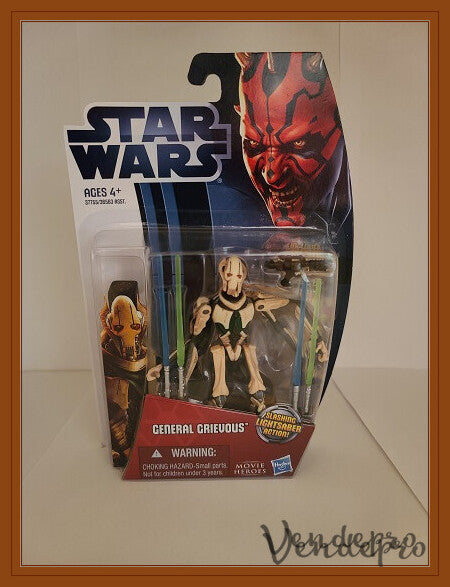 Star Wars Movie Heroes – Figura de acción de 3,75 pulgadas General Grievous MH07 (UPC: 653569686811)