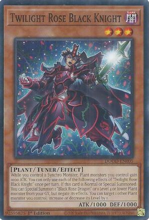 Twilight Rose Black Knight (DOOD-EN005) - Doom of Dimensions 1st Edition-1