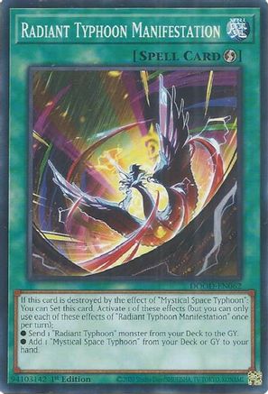Radiant Typhoon Manifestation (DOOD-EN062) - Doom of Dimensions 1st Edition-1