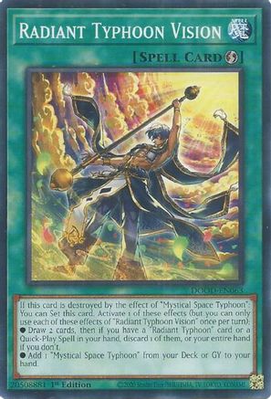 Radiant Typhoon Vision (DOOD-EN063) - Doom of Dimensions 1st Edition-1