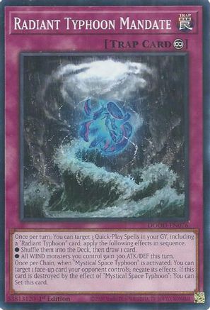 Radiant Typhoon Mandate (DOOD-EN076) - Doom of Dimensions 1st Edition-1