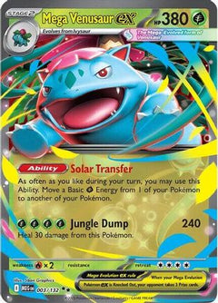 Mega Venusaur ex - 003/132 3 - ME01 Mega Evolution Holofoil-1