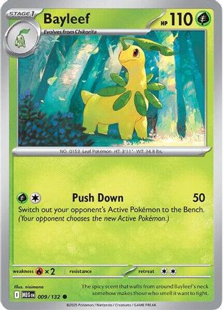 Bayleef 9 - ME01 Mega Evolution Reverse Holofoil-1