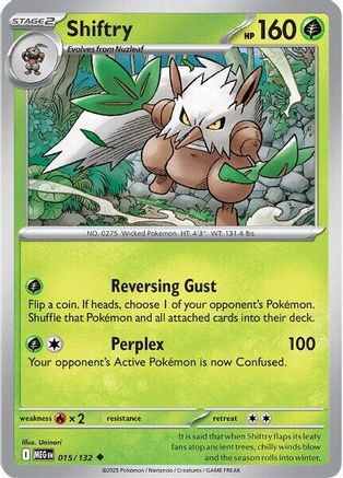 Shiftry 15 - ME01 Mega Evolution Reverse Holofoil-1
