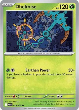 Dhelmise 18 - ME01 Mega Evolution Reverse Holofoil-1