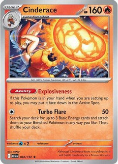 Cinderace 28 - ME01 Mega Evolution Holofoil-1