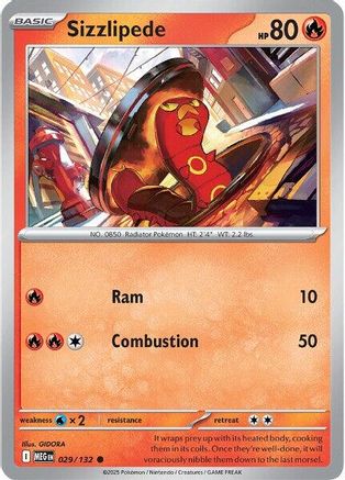 Sizzlipede 29 - ME01 Mega Evolution Reverse Holofoil-1