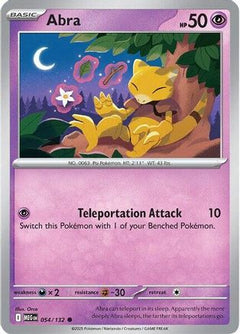 Abra 54 - ME01 Mega Evolution Reverse Holofoil-1