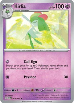 Kirlia 59 - ME01 Mega Evolution Reverse Holofoil-1