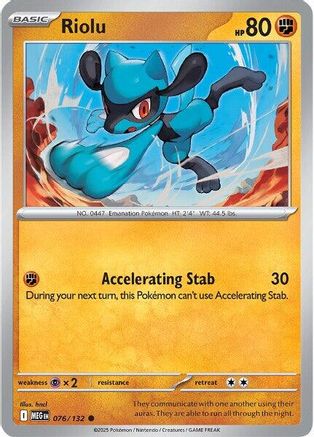 Riolu 76 - ME01 Mega Evolution Reverse Holofoil-1