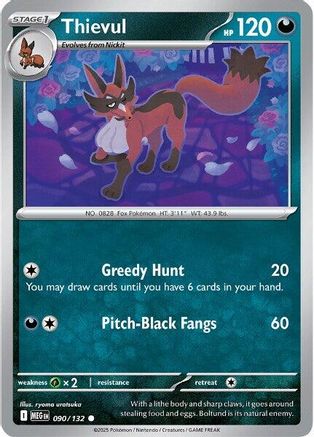 Thievul 90 - ME01 Mega Evolution Reverse Holofoil-1
