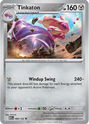 Tinkaton 98 - ME01 Mega Evolution Reverse Holofoil-1