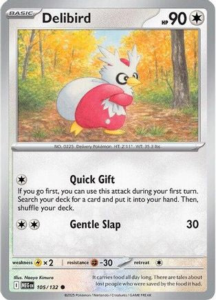 Delibird - 105/132 105 - ME01 Mega Evolution Reverse Holofoil-1