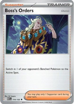 Boss's Orders [Ghetsis] 114 - ME01 Mega Evolution Reverse Holofoil-1