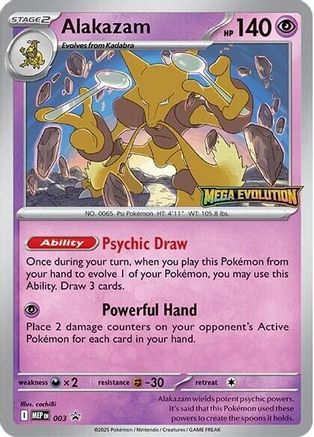 Alakazam - 003 3 - ME Mega Evolution Promo-1