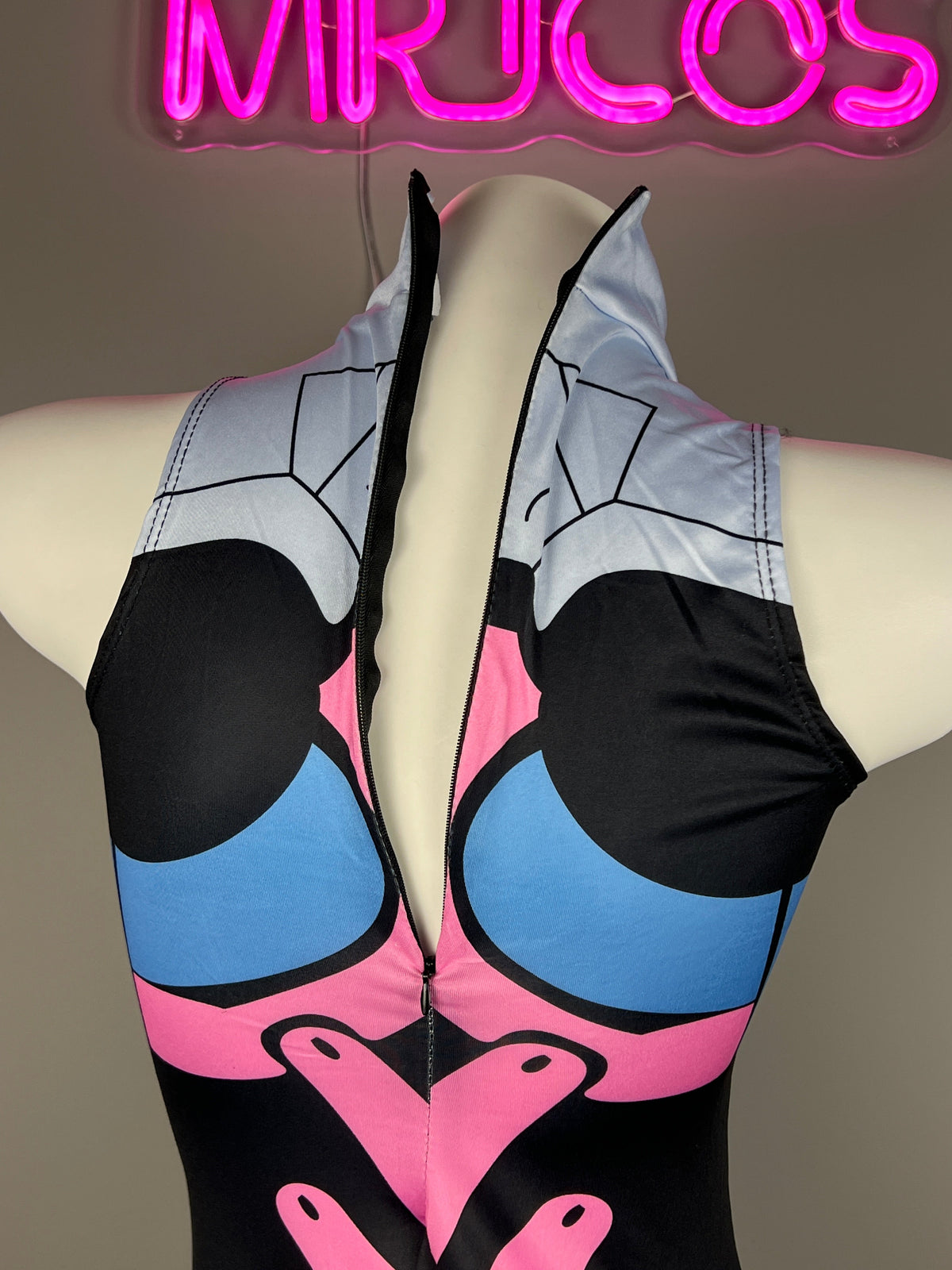 Crotchless Anime Cosplay BodySuit Lingerie Costume-6