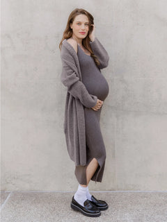 2-in-1 Maternity and Nursing Midi Dress | Kindred Bravely-3