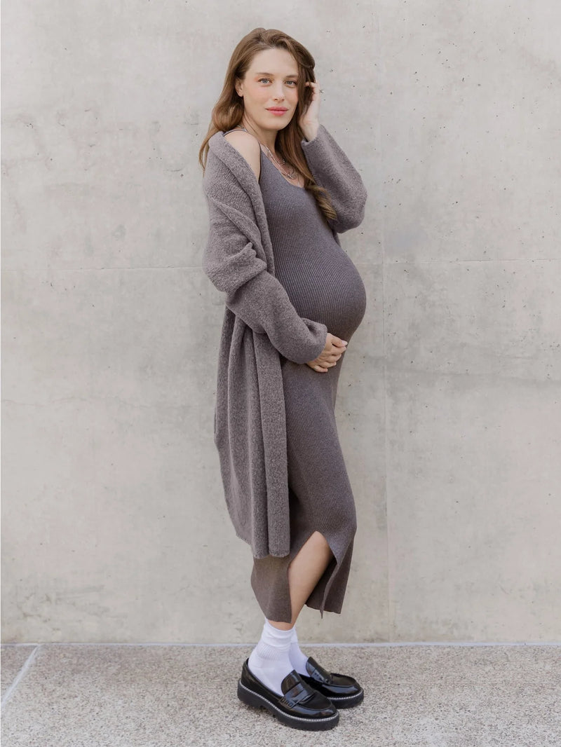 2-in-1 Maternity and Nursing Midi Dress | Kindred Bravely-3