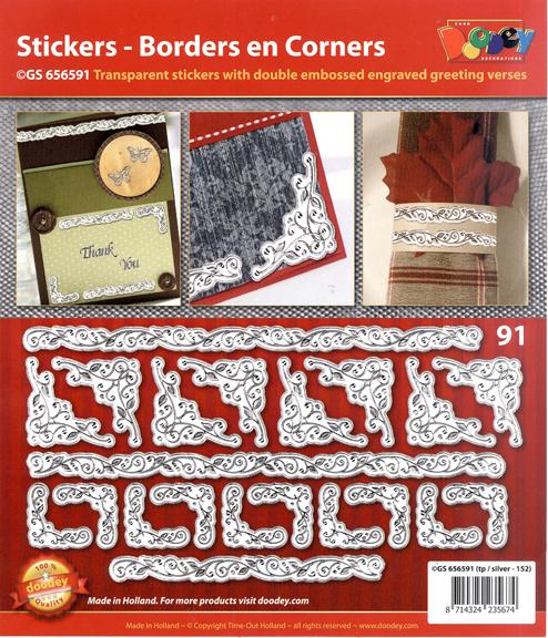 Stickers - Corners/Frames - Gold/Silver-1