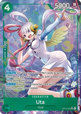 Uta (Alternate Art) (OP13-023) - Carrying On His Will Foil-1