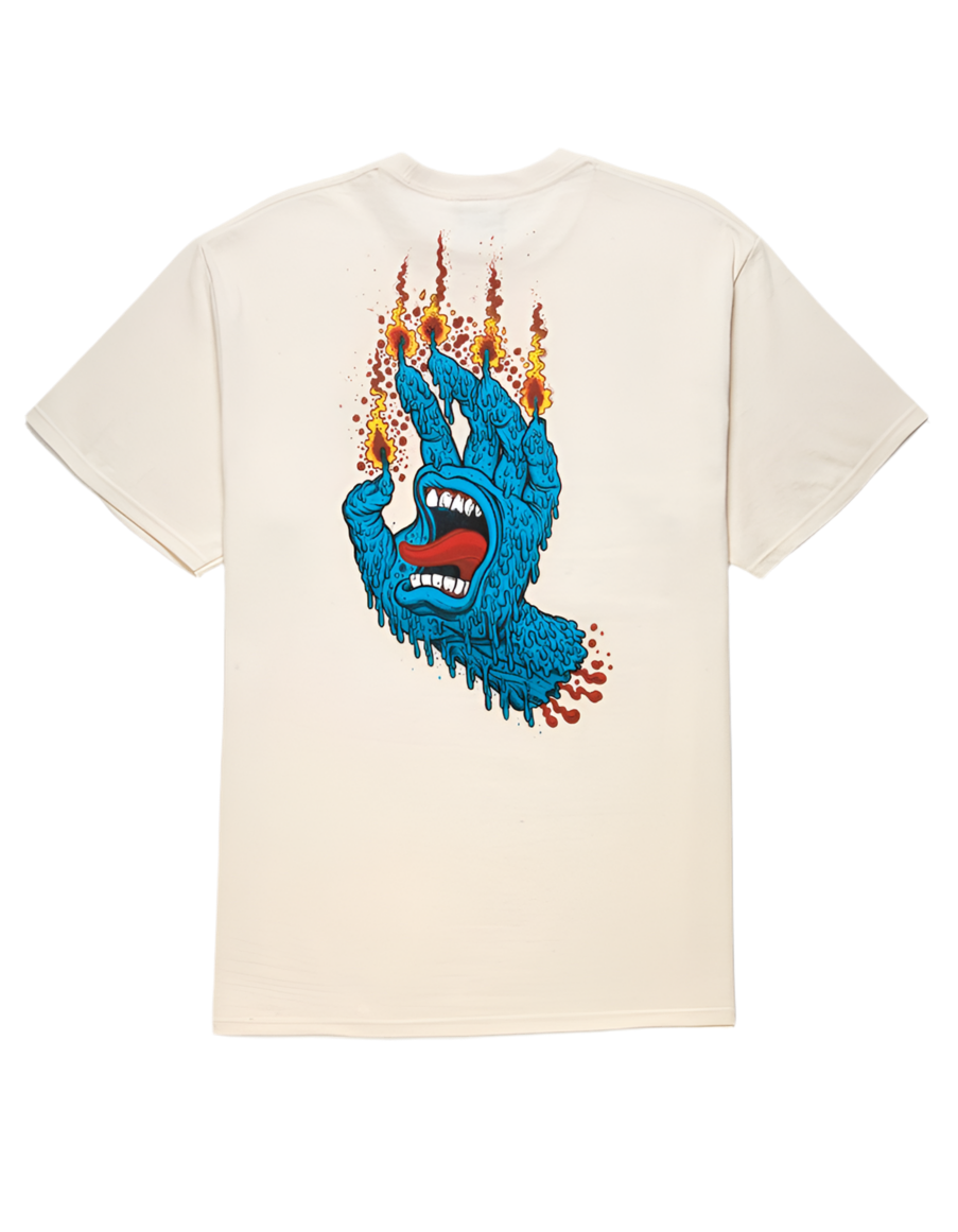 Santa Cruz 'Pace Ritual Hand' Tee - Natural-2