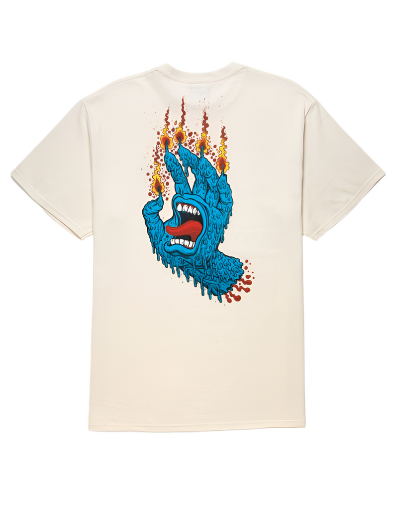 Santa Cruz 'Pace Ritual Hand' Tee - Natural-2