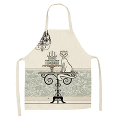 European and American cartoon cute cat apron-24