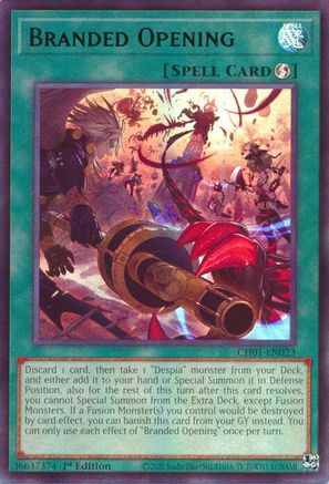 Branded Opening (CH01-EN023) - THE CHRONICLES DECK: The Fallen & The Virtuous (All-Foil Edition) 1st Edition-1