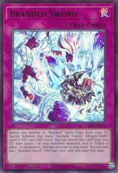 Branded Sword (CH01-EN036) - THE CHRONICLES DECK: The Fallen & The Virtuous (All-Foil Edition) 1st Edition-1
