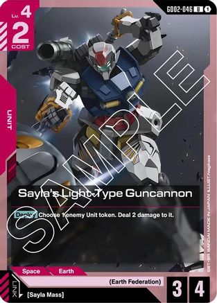 Sayla's Light-Type Guncannon (GD02-046) - Dual Impact-1