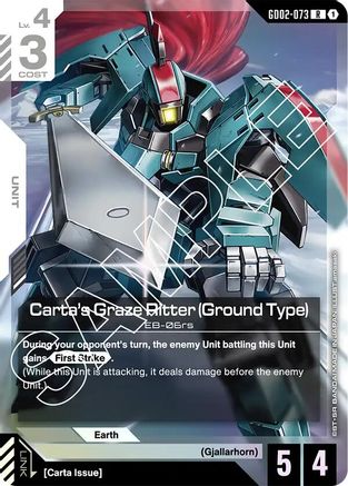 Carta's Graze Ritter (Ground Type) (GD02-073) - Dual Impact Holofoil-1