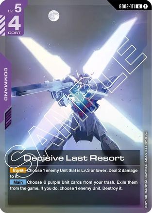 Decisive Last Resort (GD02-111) - Dual Impact Holofoil-1