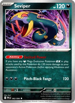 Seviper 62 - ME02 Phantasmal Flames Reverse Holofoil-1