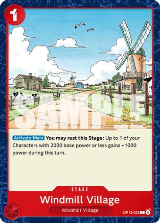 Windmill Village (OP13-022) - Carrying On His Will: 3rd Anniversary Tournament Cards