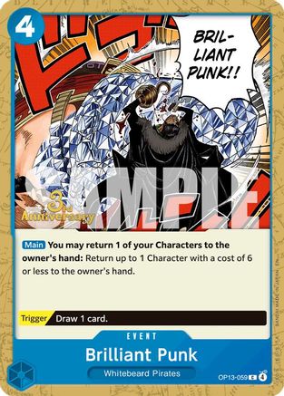 Brilliant Punk (OP13-059) - Carrying On His Will: 3rd Anniversary Tournament Cards-1