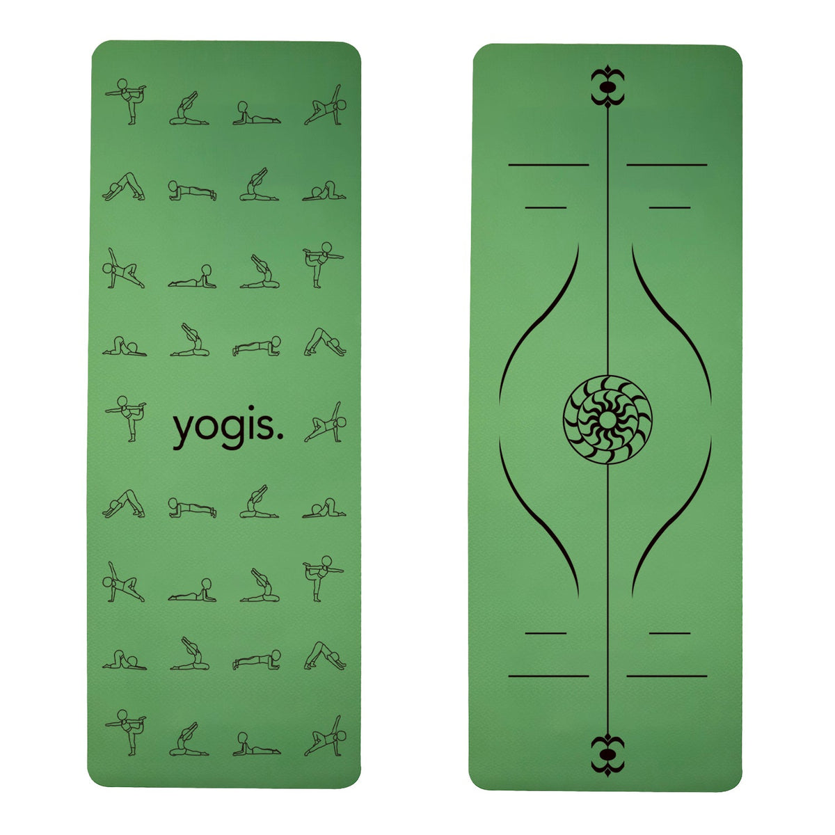 Yoga Mat Posture Line Non-Slip TPE Fitness Mat – Beginner Support &amp; Alignment Guide-6