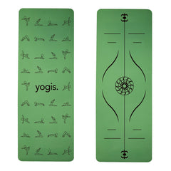 Yoga Mat Posture Line Non-Slip TPE Fitness Mat – Beginner Support &amp; Alignment Guide-6