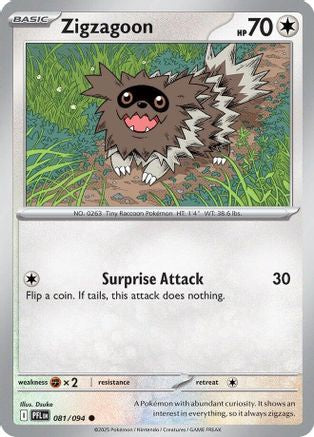 Zigzagoon 81 - ME02 Phantasmal Flames Reverse Holofoil-1
