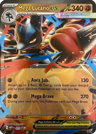 Mega Lucario ex - 012 12 - ME Mega Evolution Promo Holofoil-1