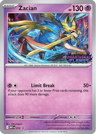 Zacian (Prerelease) 15 - ME Mega Evolution Promo Holofoil-1