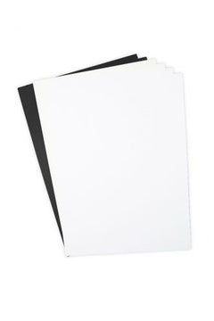 Sizzix Surfacez - Cardstock, 8 1/4" x 11 3/4", Black/Ivory/White, 60 Sheets-1