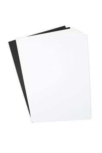 Sizzix Surfacez - Cardstock, 8 1/4" x 11 3/4", Black/Ivory/White, 60 Sheets-1