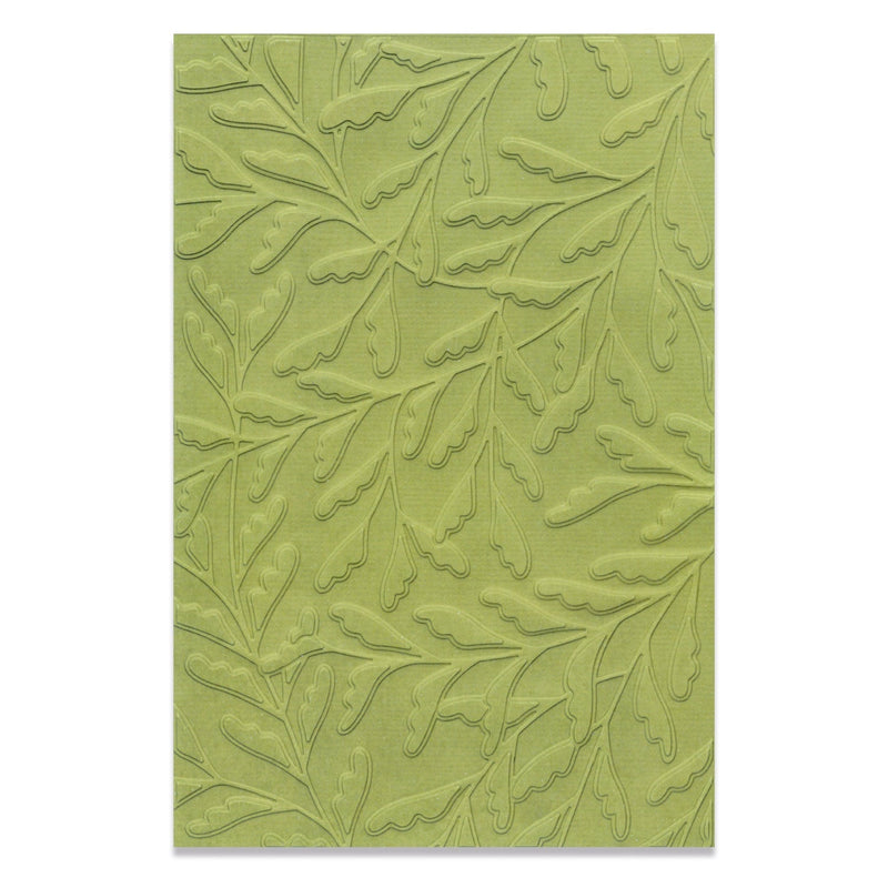 Sizzix Multi-Level Textured Impressions Embossing Folder - Delicate Leaves by Jennifer Ogborn-3