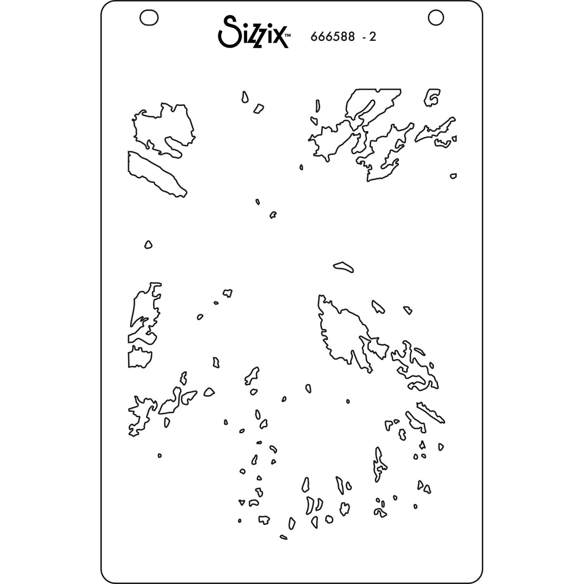 Plantillas en capas Sizzix A6, paquete de 4, Cosmopolitan, Floral Impressions por Stacey Park-3