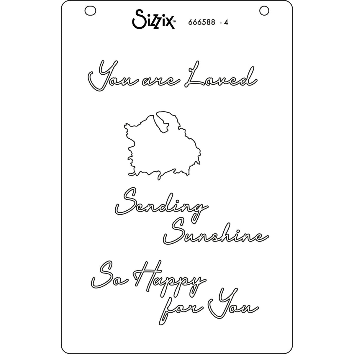 Plantillas en capas Sizzix A6, paquete de 4, Cosmopolitan, Floral Impressions por Stacey Park-5