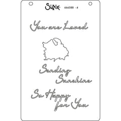 Plantillas en capas Sizzix A6, paquete de 4, Cosmopolitan, Floral Impressions por Stacey Park-5