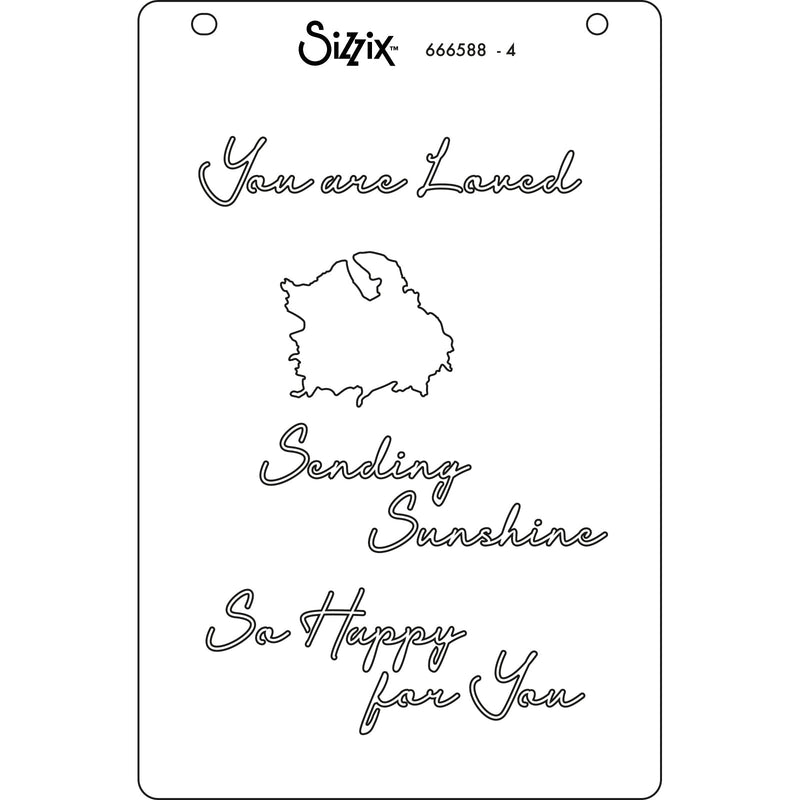 Plantillas en capas Sizzix A6, paquete de 4, Cosmopolitan, Floral Impressions por Stacey Park-5