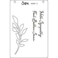 Sizzix A6 Layered Stencils 4PK Cosmopolitan, Frond by Stacey Park-3